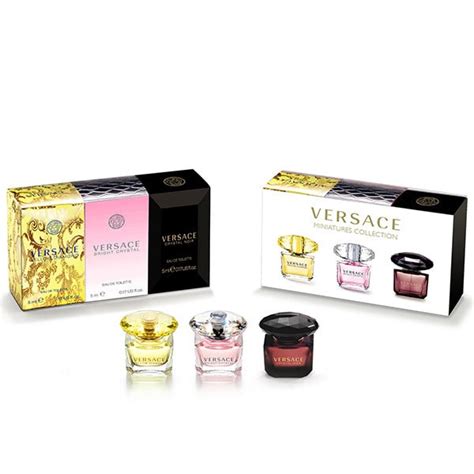 versace blikjes miniatuur|versace trio collection.